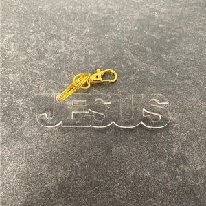 Clear acrylic Jesus key chain